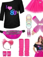 1980 макияж танцевальный карнавал T -Fance Fancy Party Part Costume Accessorie