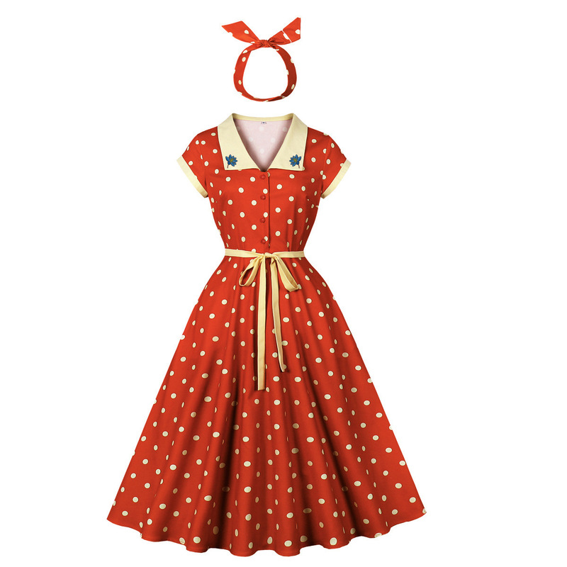 80S Hong Kong Style Retro Party Dress Rockabilly 1950S Vintage Party Dress 80S Hong Kong Style Retro Party Dress Rockabilly 1950S Vintage Party Dress