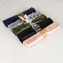 Hotel table mouth cloth light lavish minimalist with wind napkins thickened bright face pure color dining towel clubhouse West restaurant mouth cloth towels