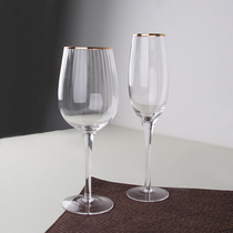 Vertical glass Phnom Penh wine glass Champagne glass set Lead-free crystal glass Goblet Red wine glass New product