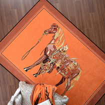 American light luxury room door mat carpet door mat foot mat non-slip mat home living room bedroom bedside round custom