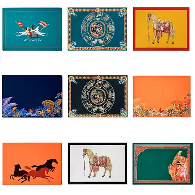 High-grade American luxury leather PU placemats Western table mats waterproof and oil-proof insulation mats, coasters, coasters, home