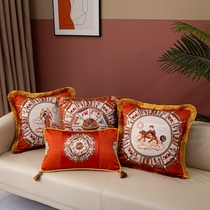 22 new products American light and luxurious classical hugging resting on pillows hotel decent board home living room sofa bed head flow sumpback