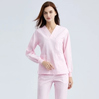 Розовый хлопковый лонгслив