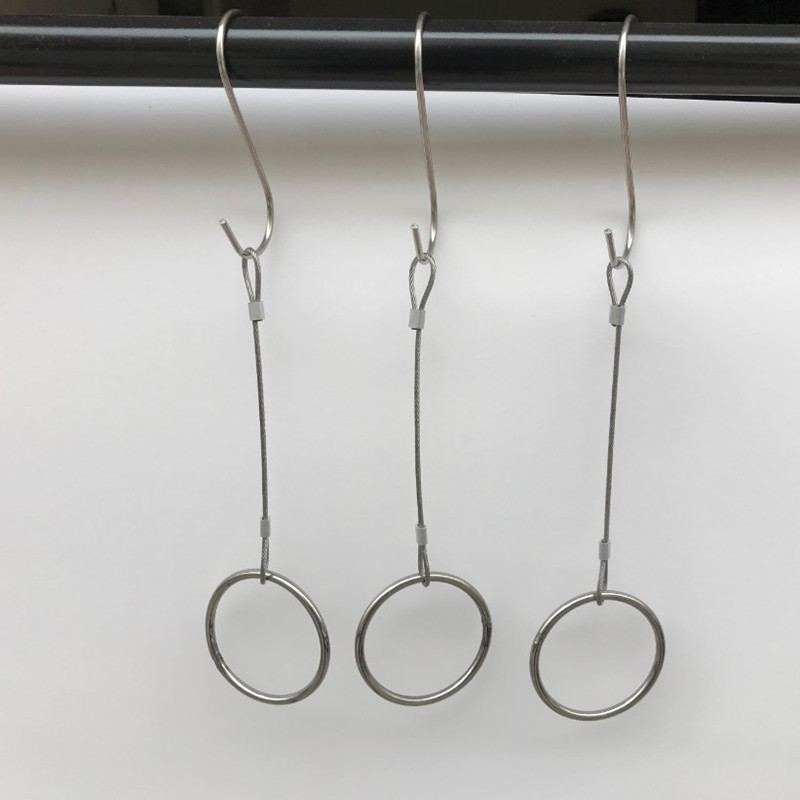 Clothing Hanger Clothing Shop 304 Stainless Steel Wire Rings Hanger Hanger Hooks Steel Wire Rings Show Rack Hanging-Taobao