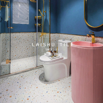 Uncle INS wind color terrazzo tile kitchen bathroom wall brick guest restaurant retro non-slip particle floor tile