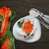 Thêu Yifang Su thêu Peony Sachet Thêu DIY Sơ cấp Kit Su thêu tự làm Gói vật liệu Mang túi Sachet mẫu tranh thêu đẹp