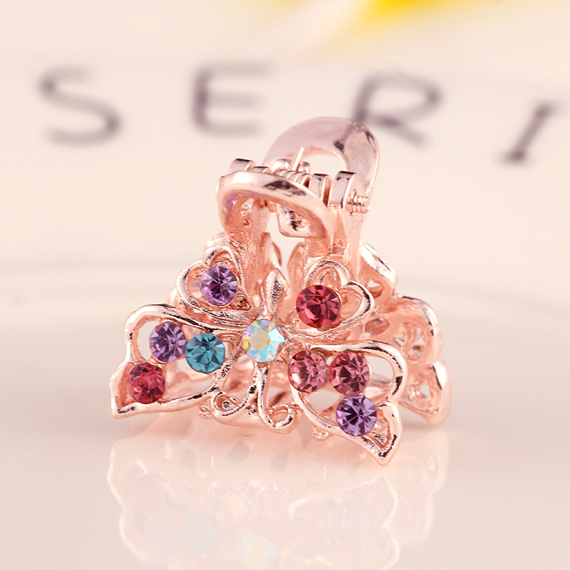 Hàn Quốc bắt gặp clip mũ trùm đầu rhinestone kẹp tóc phụ kiện tóc nhỏ tóc để bắt phụ nữ trưởng thành kẹp tóc kẹp dây buộc tóc đẹp