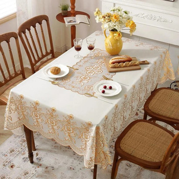 90*140 hot stamping printed pvc large tablecloth personal protection waterproof and oil-proof household anti-scalding tools no-wash rectangular cloth