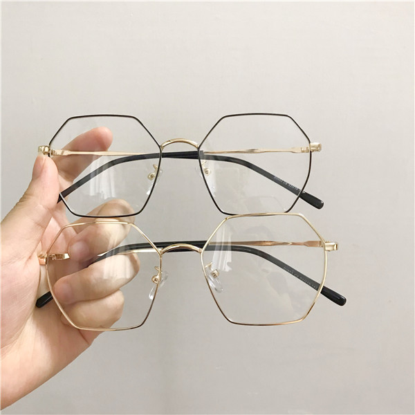2020 new Korean fashion small box metal web celebrity INS without makeup show thin street shot retro all-match female glasses frame