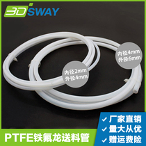 3DSWAY 3d Printer Feeding tube Remote Extrusion head Fittings PTFE conduit 4*2 6*4 Teflon tube