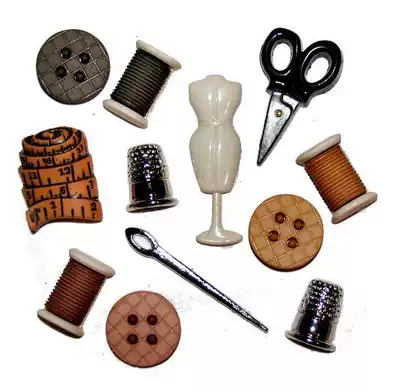 United States Dress It Up imported modeling buckle mobile phone protective case Clothes button tool series BT596