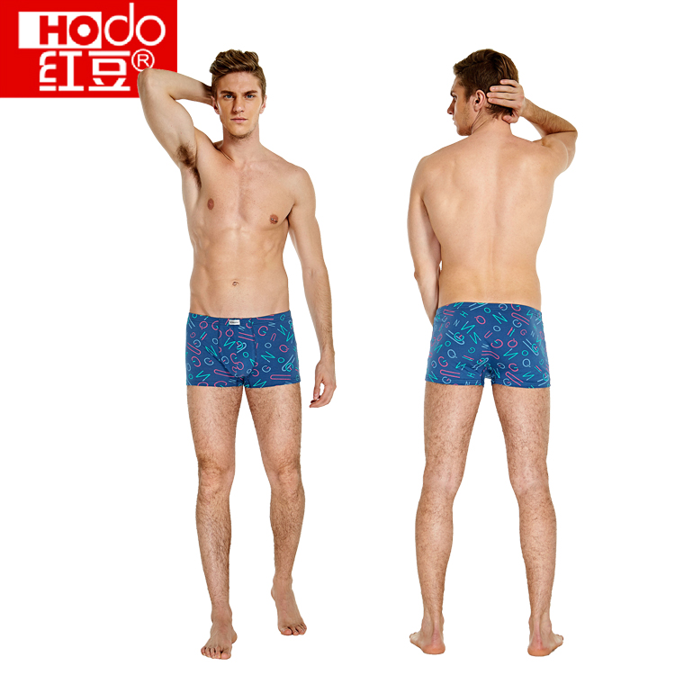Red bean cotton cotton cotton boxer tóm tắt trong thắt lưng kích thước lớn thoáng khí bốn góc đồ lót bốn hộp quà quần xì áo vú