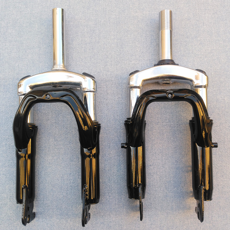 Beauty and Yijia Driving Folding Electric Car Front Shock Absorbers Front Fork Disc Brakes for Shock Absorbing and Driving Folding Bike Retrofit