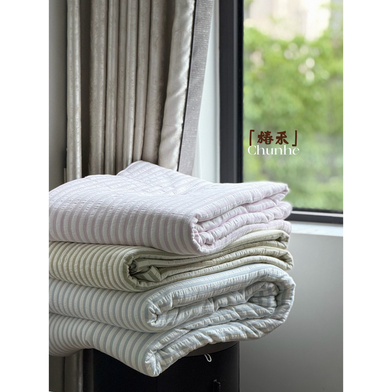 Yarn-Dyed Washed Pure Cotton Double-Layer Gauze Striped Air-Conditioning Summer Quilt, Spring and Autumn All-Season Quilt, Winter Quilt, Quilt Core, Simple Summer Quilt Yarn-Dyed Washed Pure Cotton Double-Layer Gauze Striped Air-Conditioning Summer Quilt, Spring and Autumn All-Season Quilt, Winter Quilt, Quilt Core, Simple Summer Quilt