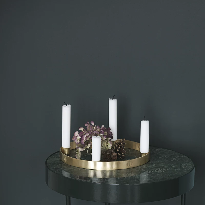 Ferm LIVING CANDLE CIRCLE серии геометрические латунные подсвечники подвесной держатель для свечи современный
