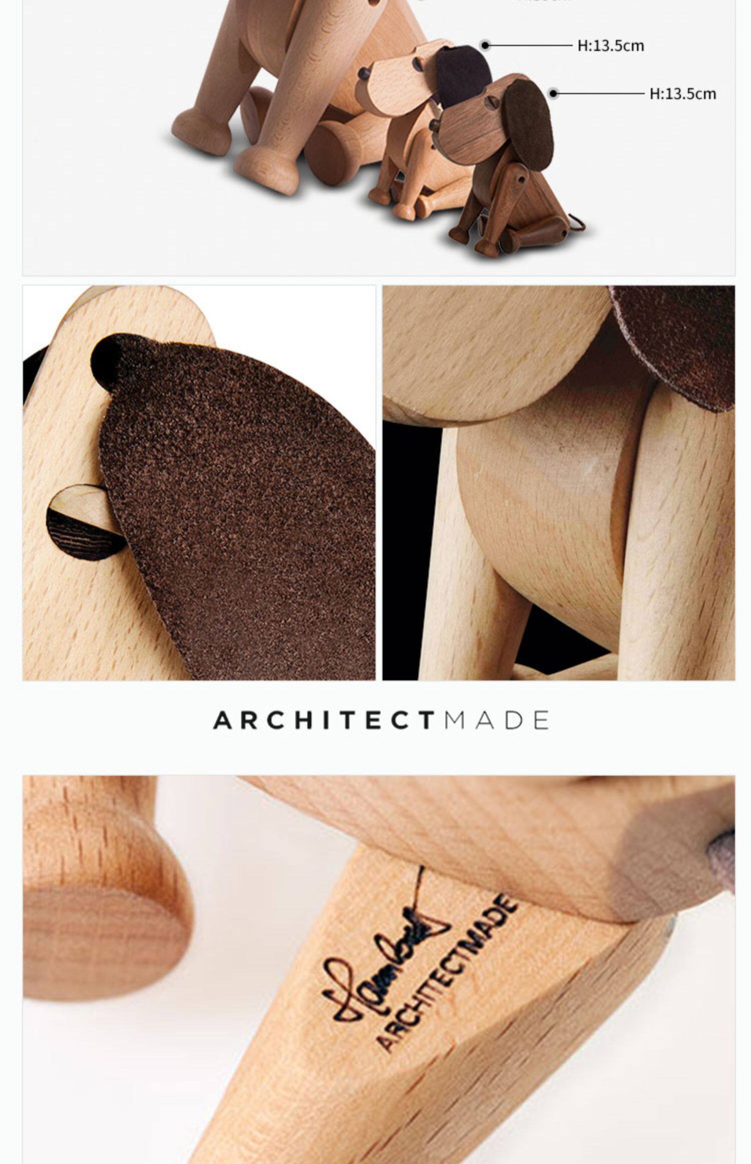 Сейчас в наличии  ARCHITECTMADE дания импорт деревянный щенок Гончины декоративный украшение ребенок игрушка     