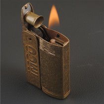 6800 Original Copper Old Retro Kerosene Lighter Gift Personality Lighter Battlefield Wind Used Lighter