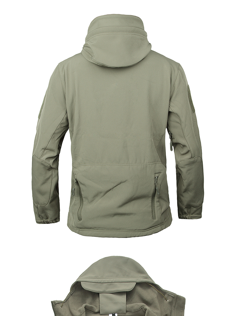Mềm vỏ áo khoác nam ấm fleece windproof áo khoác không thấm nước câu cá ngoài trời quần áo thở leo núi phù hợp với