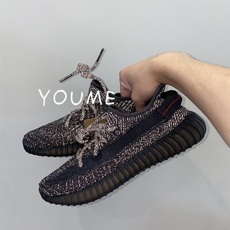Adidas Yeezy Boost 350 V2 Black Coconut 350 Black Starry Sky Running Shoes Fu9007