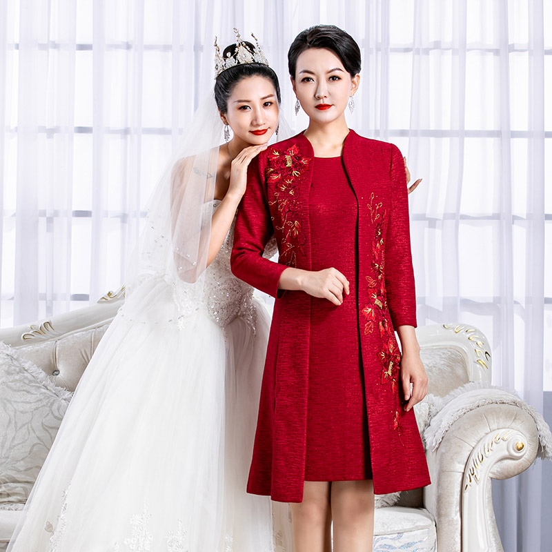 Wedding Wedding Banquet 2022 New Summer Out of the belly thin size wedding dress two pieces