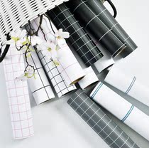 Table Stickers Decorum self-adhesive wallpaper Plaid Table Furniture Cozy Bedroom Renovation Dorm Wall wall Renovated Wallpaper