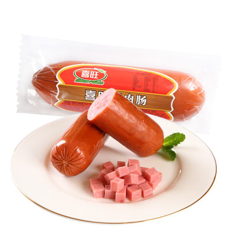 Happy Fine Meat Sausage 280g * 4 Bags Sausage Burger Sandwich Pork Sausage Shandong Fire Leg Bowel Vacuum Packed Ready-to-eat