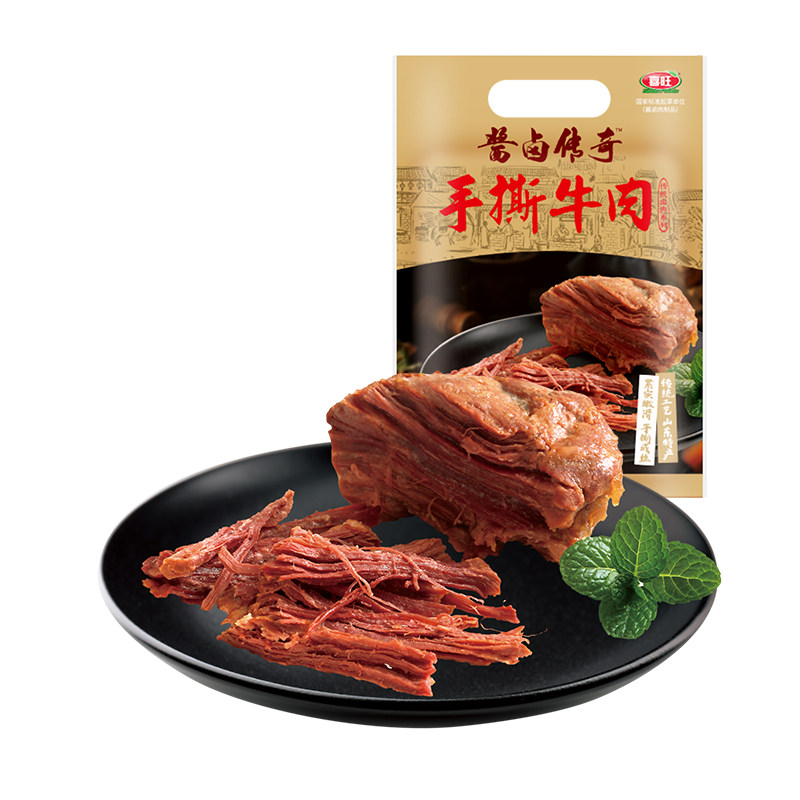 Joywan Hand Ripping Beef Red Burning Beef Shandong Tenn. 5 fragrant cooked food ready-to-eat casual snacking beef Beef Hale Beef