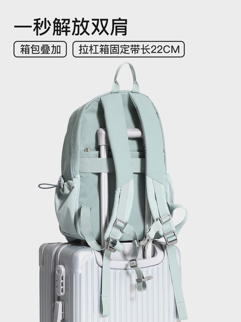 Firefox 2026 New Oxford Cloth Backpack Female College Student School Bag Large Capacity Lightweight Backpack Nylon Travel Bag