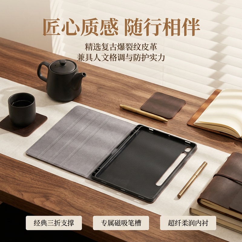 Suitable for Samsung Galaxy S10 13.1 Protective Case, Genuine Leather S11 Version with Pen Slot, S9+ 12.4inch Leather Case, Samsung S8 Fe10.9 Case, S12 Ultra 14.6inch Stand Anti-Drop Case Suitable for Samsung Galaxy S10 13.1 Protective Case, Genuine Leather S11 Version with Pen Slot, S9+ 12.4inch Leather Case, Samsung S8 Fe10.9 Case, S12 Ultra 14.6inch Stand Anti-Drop Case
