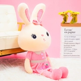 Плюшевый кролик, игрушка, милая подушка, тряпичная кукла для сна, белый кролик