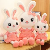 Милый плюшевый кролик, игрушка, тряпичная кукла для принцессы, подарок на день рождения, белый кролик