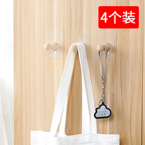 Japanese brand No Mark Hook Kitchen Bathroom Free of punch Mighty Patch Bedroom Door Rear Hook Wall-mounted Wall Type Stick Hook