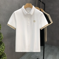 帝尔朗 Мужская модная футболка polo для отдыха, с вышивкой, короткий рукав, облегающий крой, лето 2024 года