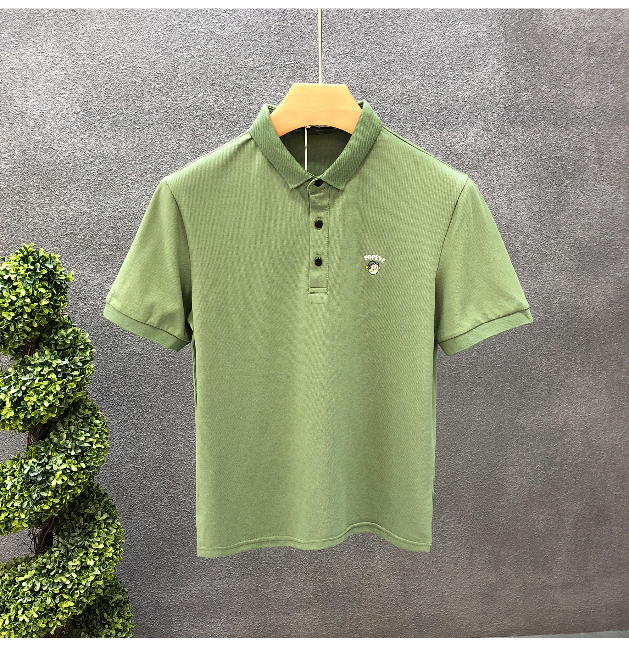 Cartoon printed Polo shirt, t-shirt, trendy brand, youth 2023 summer new men's short collar and half sleeved_voghion.com