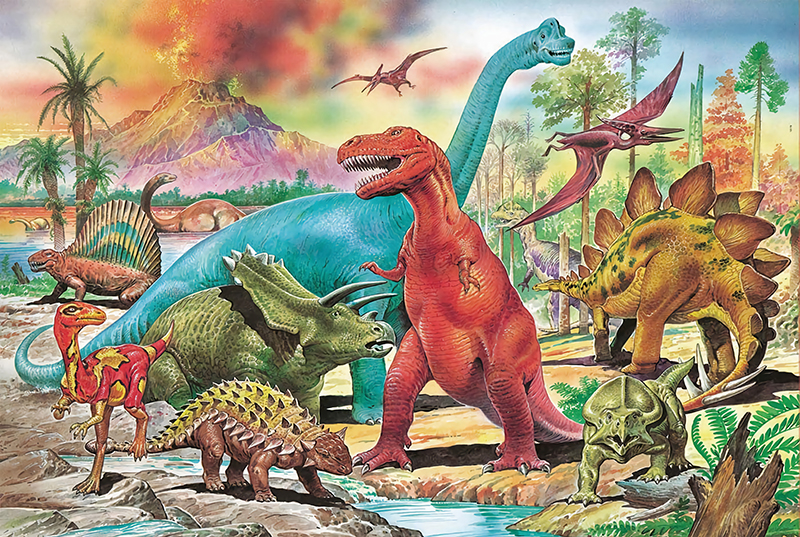 Wooden puzzle 300 500 1000 pieces of children's puzzle boys and girls decompression fun and boring dinosaurs over 6 years old