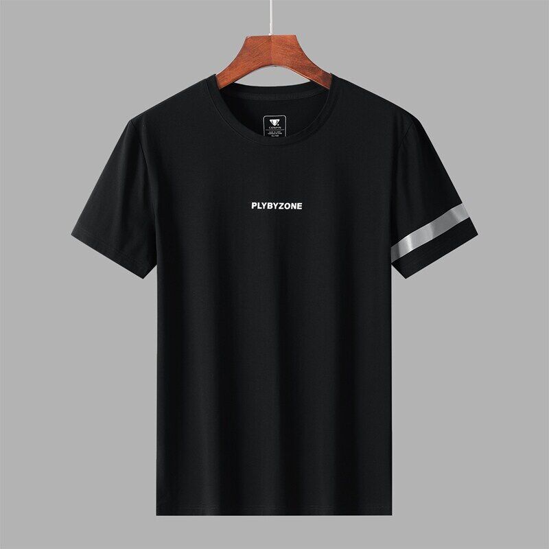 2022 Summer New Men Short Sleeve T - shirt Roll - collar T - shirt Men's Large - size loose