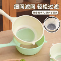 Small Bear Multifunction Drain Spoon Naughty Spoon Home Wash Rice Screen Filter filter Tea Slag Filter Spoon Drain mesh flour griddle