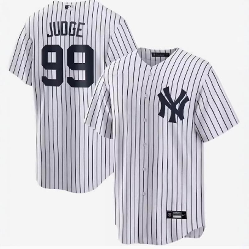 Yankees Baseball Jersey No. 99 Judge Jersey Yankees Game Uniform Training Uniform Sportswear Cardigan Embroidery Yankees Baseball Jersey No. 99 Judge Jersey Yankees Game Uniform Training Uniform Sportswear Cardigan Embroidery