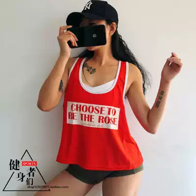 Net celebrity goddess with the same fitness sports loose casual running quick-drying professional training blouse vest female summer