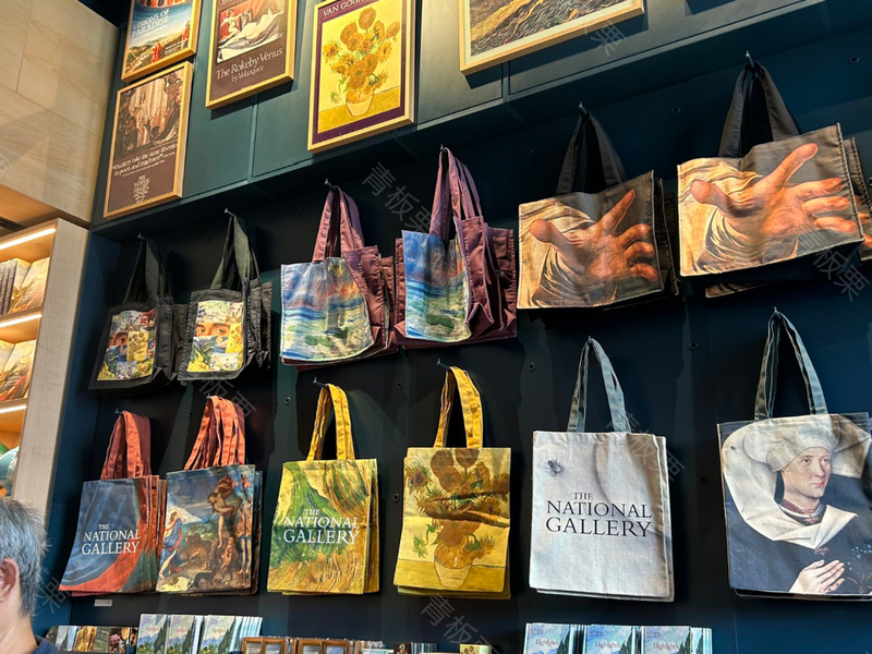In-Stock Genuine British National Gallery Double-Sided Printed Canvas Bag Collection, Artistic and Beautiful Bag