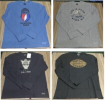 (Shi Jia) Life is Good Peru mens long-sleeved T-shirt spot US cotton