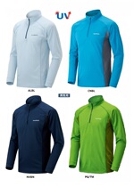 Montbell 1104930 Wickron Cool Zip Shirt men quick-drying antibacterial UV T-shirt
