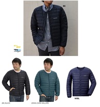 Montbell Superior Down Round Neck JK 800 Mens Ultra-light Collarless Down Jacket