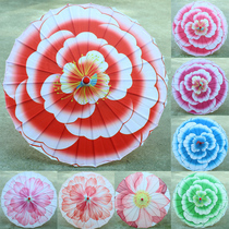 Yu Xi Oil Paper Umbrella Practical China Wind Peony Silk Cloth Umbrella Dance Photo Qipao Walking Show Props Umbrella Furnishing ceiling