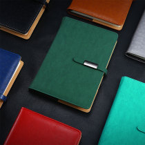 A5 notebook simple magnetic buckle notepad metal buckle 16K Business College Student Handbook thick custom