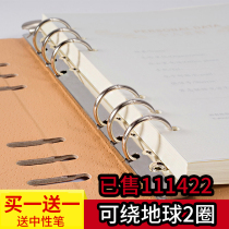 A5B5A4 business leather thickened removable memo work notebook loose leaf shell office custom LOGO