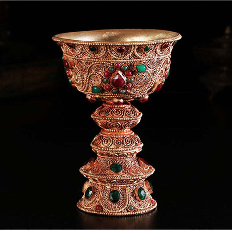 Supply lamp Oil lamp Nepal filigree lamp