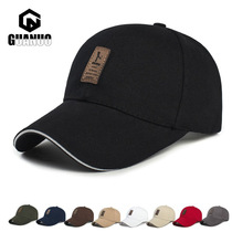 Fashionable spring baseball cap for men Korean style cotton peaked cap outdoor fishing travel accessories sun hat