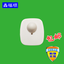  100 supermarket anti-theft magnetic buckle RF anti-theft buckle White small square clothes anti-theft magnetic buckle Shopping mall anti-theft buckle